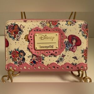 ✨ Disney Loungefly Princess Tattoo Wallet – 6” x 1” x 4”